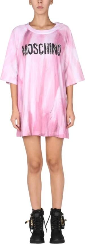Moschino Dag korte jurk , Roze, Dames