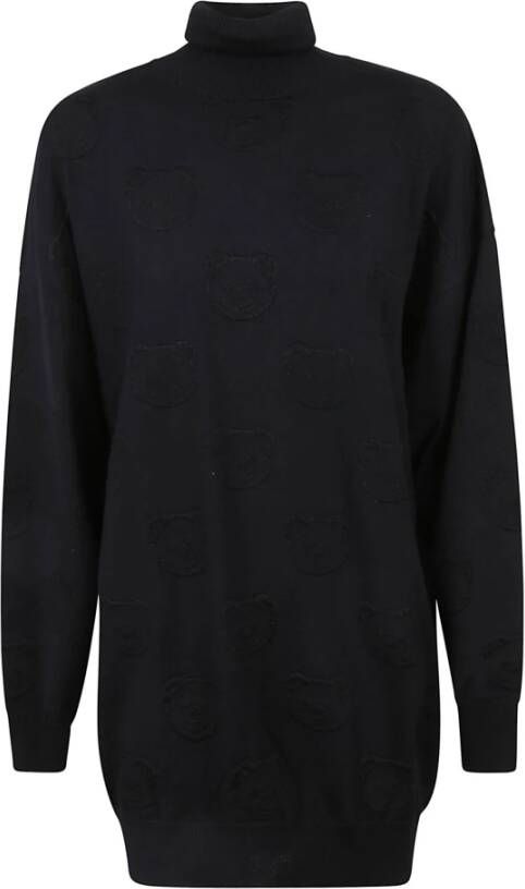 Moschino Daggebreide jurk , Zwart, Dames