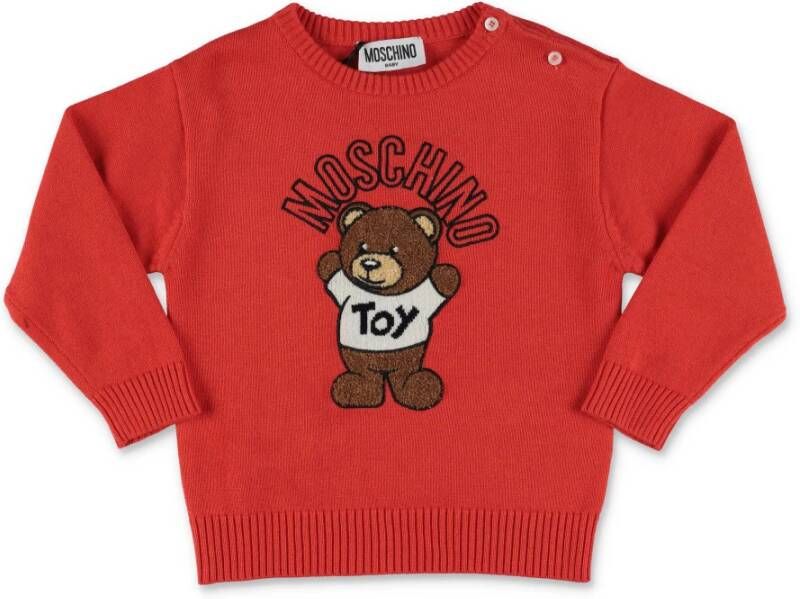 Moschino Gebreide kleding , Rood, Heren