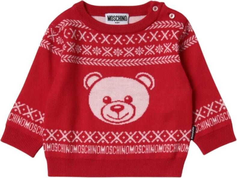 Moschino Gebreide kleding , Rood, Heren