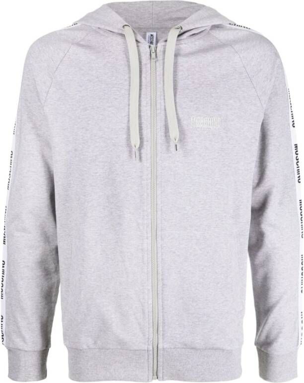 Moschino Gennemgående lynlås , Grijs, Heren