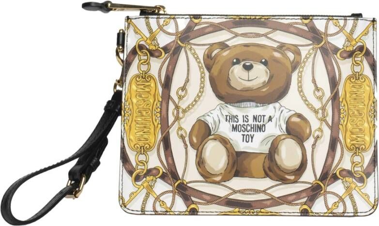 Moschino Clutches Geel Dames