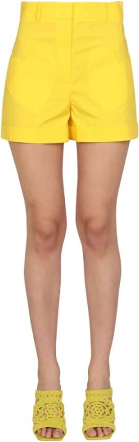 Moschino Korte broek , Geel, Dames
