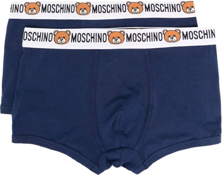 Moschino Boxershorts Blauw Heren