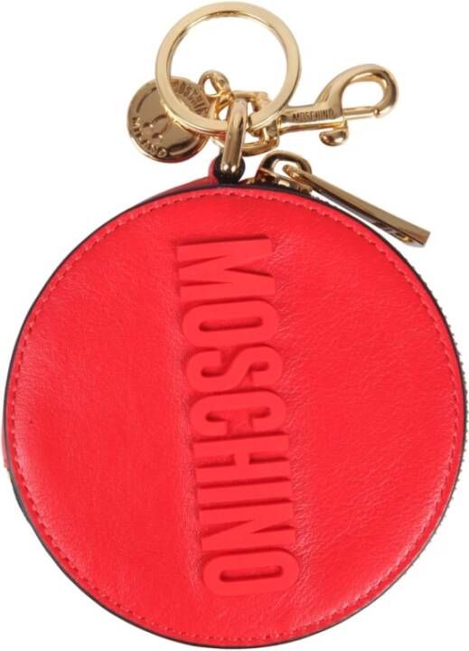 Moschino Portemonnee/kaarthouder , Rood, Dames