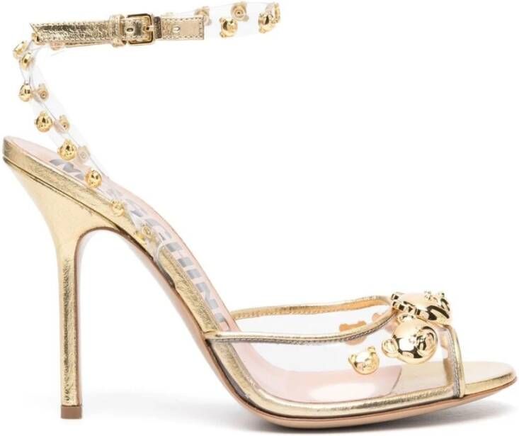 Moschino Sandalen met hoge hakken , Geel, Dames