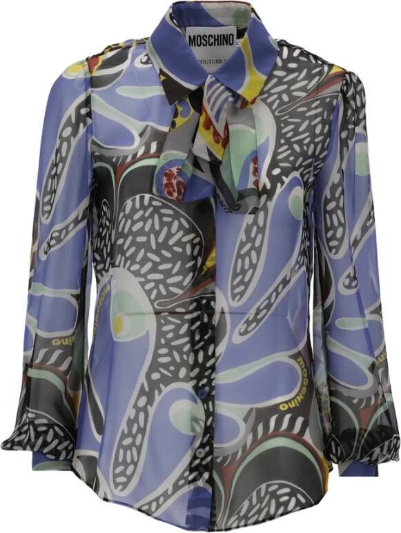 Moschino Longsleeve shirts Blauw Dames