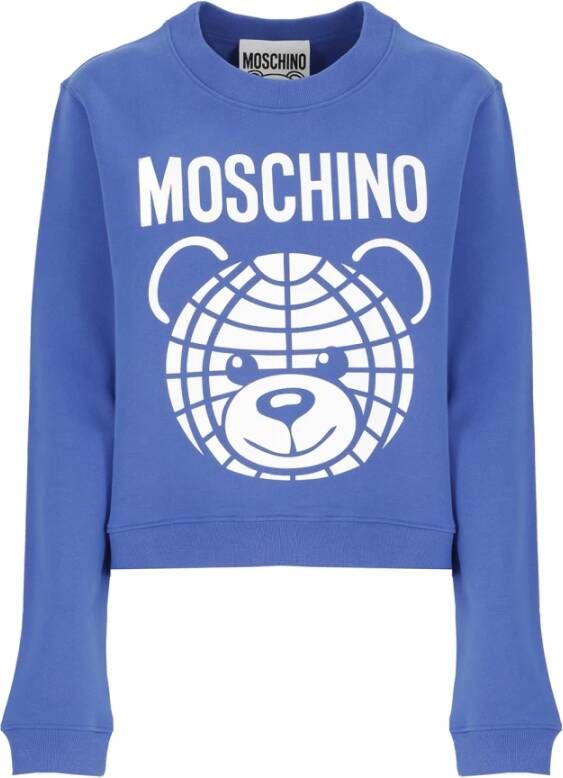 Moschino Hoodies & Sweatvesten Blauw Dames