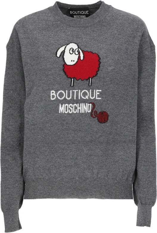 Moschino Hoodies & Sweatvesten Grijs Dames