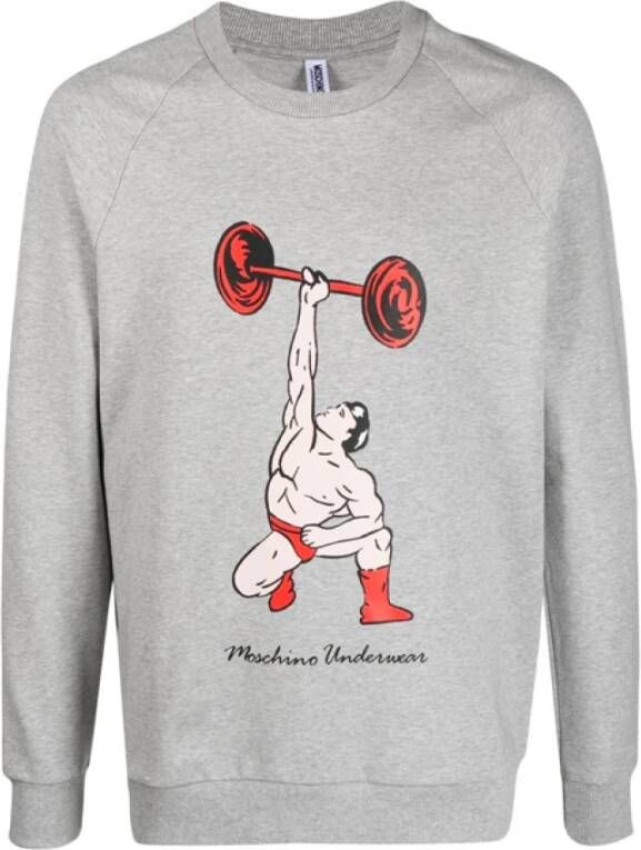Moschino SweatShirt , Grijs, Heren