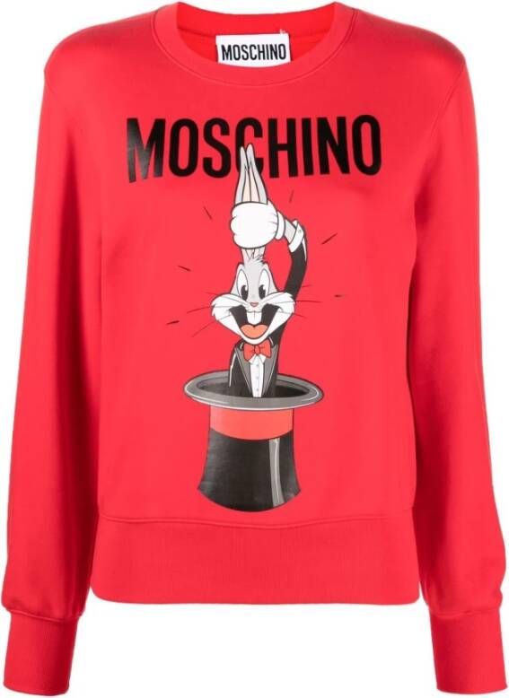 Moschino Sweatshirt , Rood, Dames