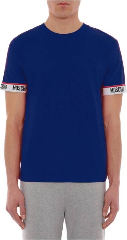 Moschino T shirt , Blauw, Heren