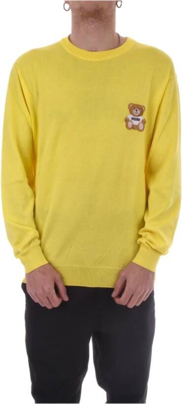 Moschino Topje met lange mouwen , Geel, Heren