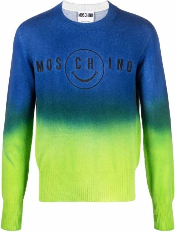 Moschino Truien met ronde hals , Groen, Heren