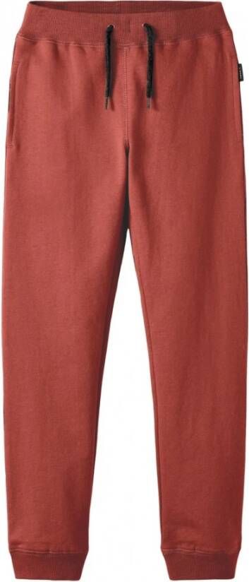 NAME IT KIDS joggingbroek NKMSWEAT met biologisch katoen rood