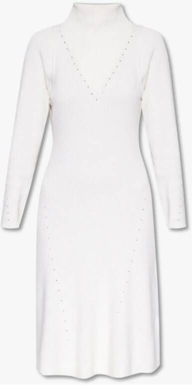 Notes Du Nord Erin jurk met staande kraag , Beige, Dames