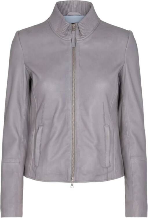 Onstage Katoenen jurk met v halslijn , Grijs, Dames