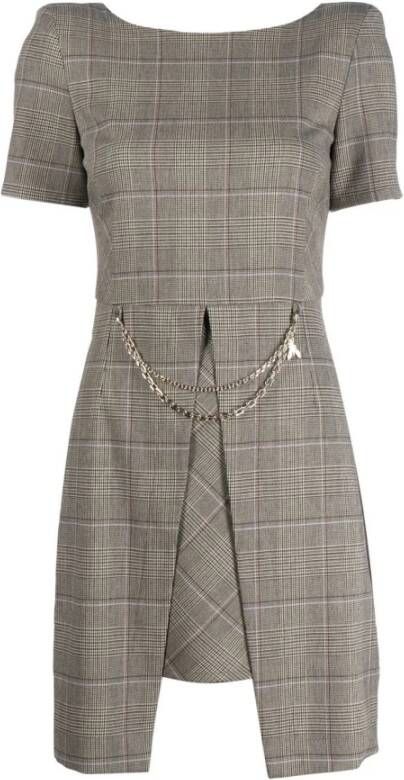 PATRIZIA PEPE Dag korte jurk , Grijs, Dames