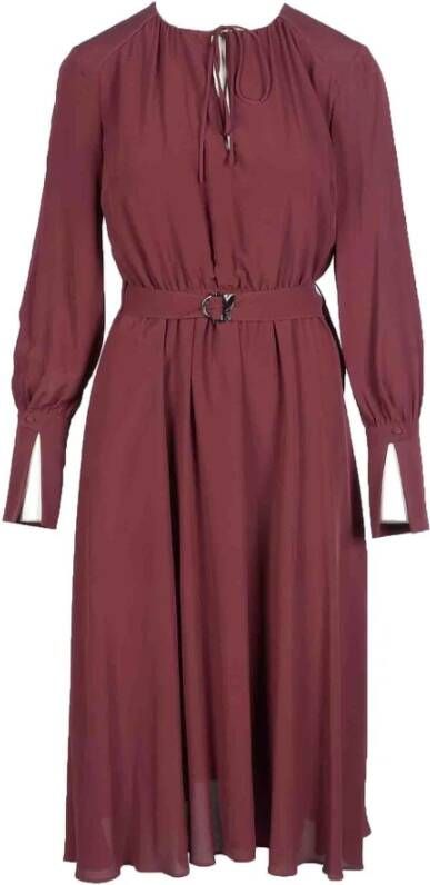 PATRIZIA PEPE Dag Midi jurk , Rood, Dames