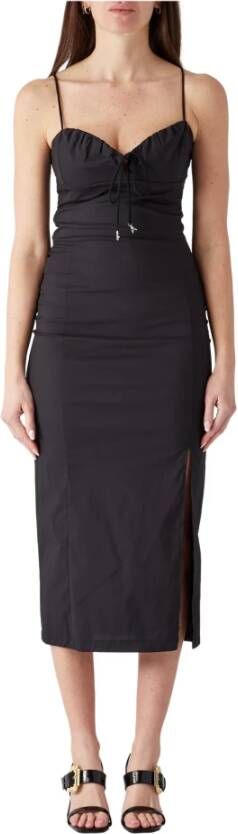 PATRIZIA PEPE Dag Midi jurk , Zwart, Dames
