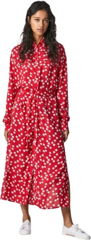 Pepe Jeans Casual kleedjes Rood Dames