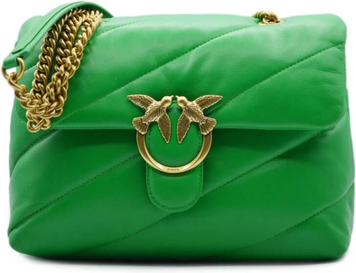 pinko Love Classic Puff Maxy Quilt 6 CL Sheep Nappa Trapuntata