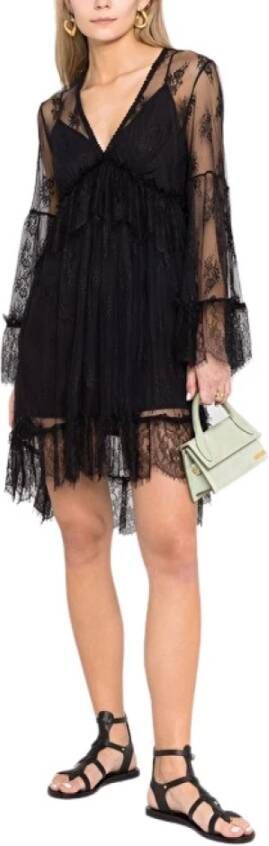 pinko Anguillara 1 Abito Pizzo , Zwart, Dames