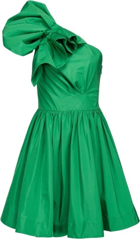 pinko Giuggiolo Abito Taffeta , Groen, Dames