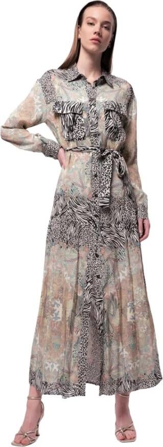 pinko Maxi jurken , Grijs, Heren