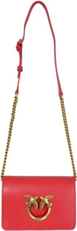 pinko Mini Love Bag klik gewoon , Rood, Dames