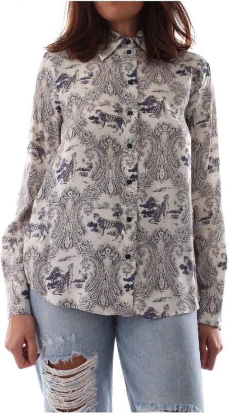 pinko Smooth 23 Shirt Twill ST. Panther , Beige, Dames