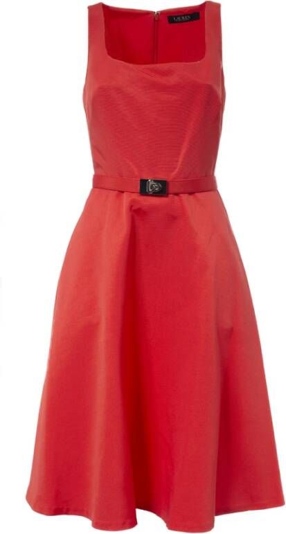 Ralph Lauren Dag Midi jurk , Rood, Dames