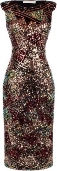 RINASCIMENTO Pailletten Midi rok , Rood, Dames