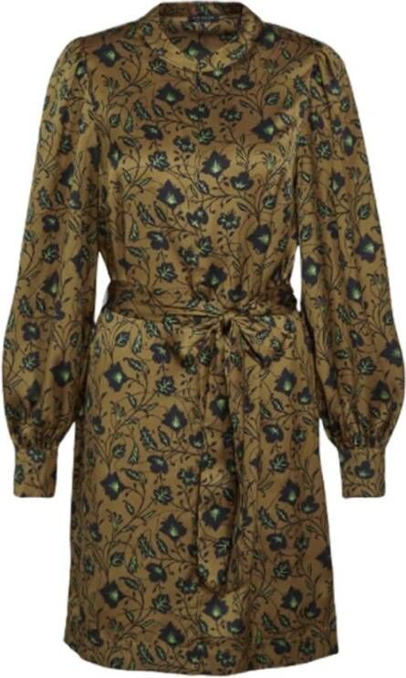 Scotch & Soda Mini tuniekjurk met strikceintuur en print