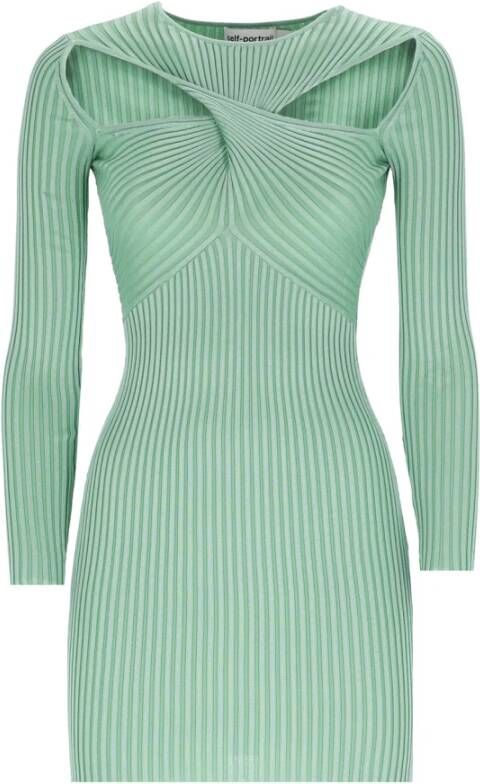 Self Portrait Casual kleedjes Groen Dames