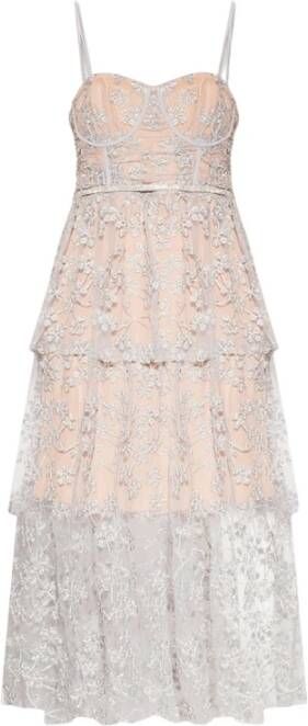 Self Portrait Casual kleedjes Grijs Dames