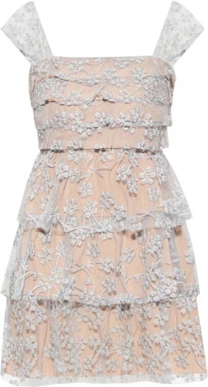 Self Portrait Casual kleedjes Grijs Dames