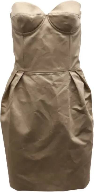 Pre owned Cotton dresses Stella McCartney Pre owned, Beige, Dames