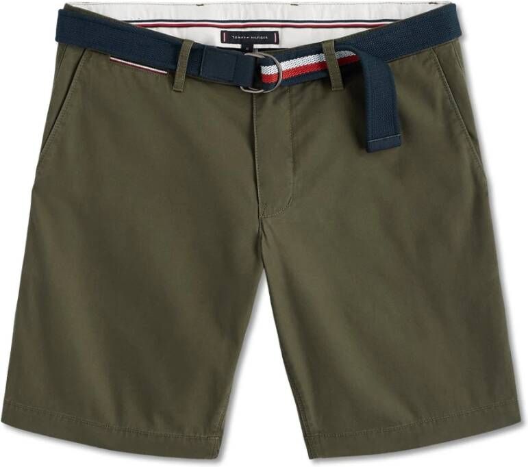 Tommy Hilfiger Brooklyn straight fit chino korte broek met ceintuur
