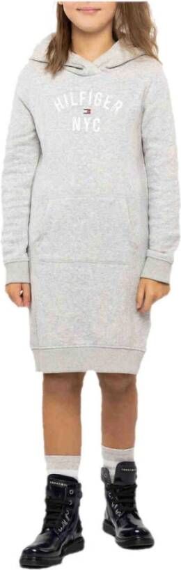 Tommy Hilfiger Essentiële hoodiejurk , Grijs, Dames