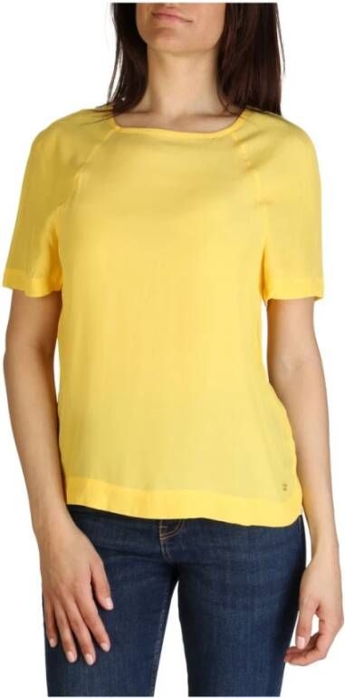 Tommy Hilfiger T shirts Geel Dames