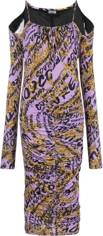 Versace Jeans Couture MIDI jurk Miinto 928A9459B349E3F13C0C , Paars, Dames