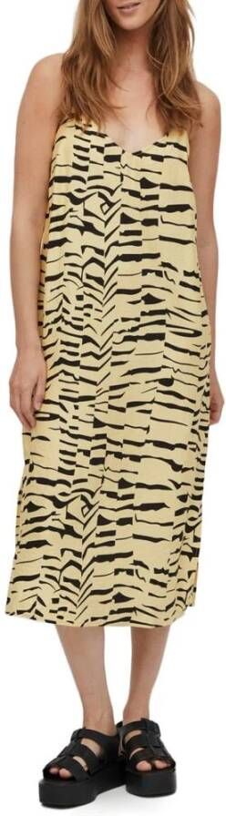 Vila Clothes Women Yellow Dress , Geel, Dames