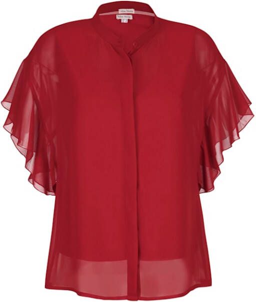 alba moda 2 in 1 blouse met volant Rood