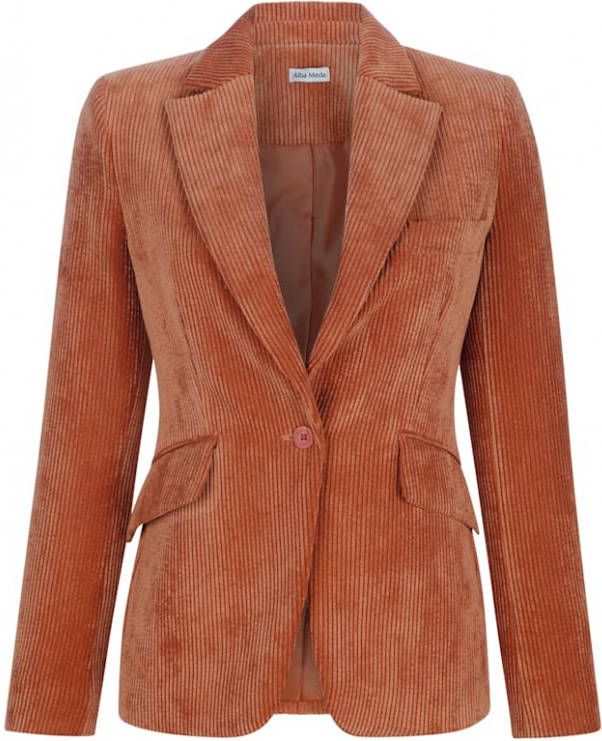 alba moda Blazer van trendy ribcord Oranje