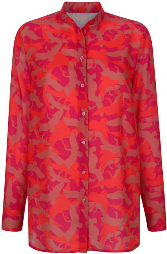 alba moda Blouse met grafische print rondom Rood