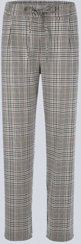 alba moda Broek in trendy model Cognac/Offwhite/Zwart