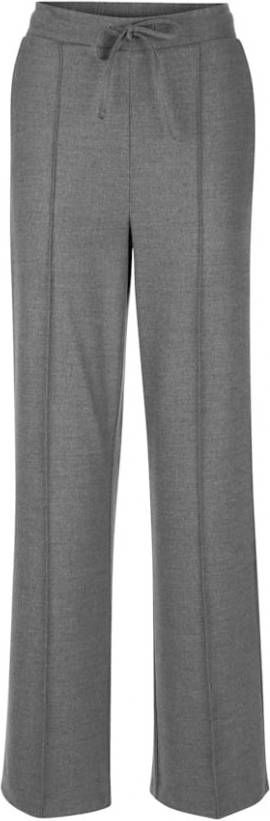 alba moda Broek met tunnelkoord Lichtgrijs/Multicolor