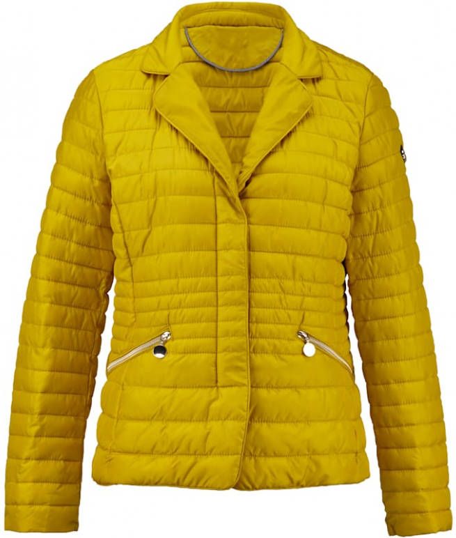 alba moda Gewatteerde jas met lichte wattering Mosterdgeel