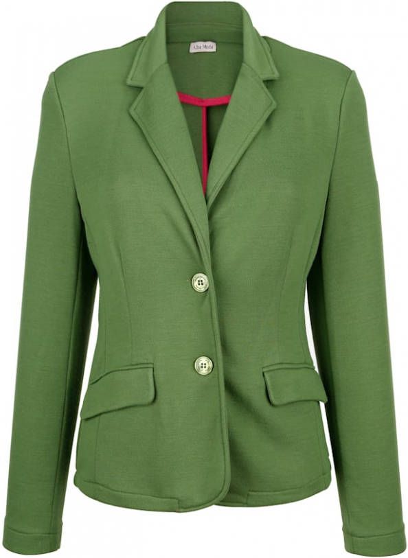 alba moda Jersey blazer van subtiel structuurmateriaal Groen